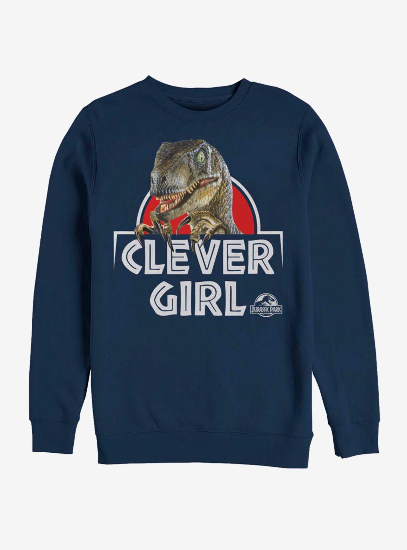 Jurassic Park Real Clever Sweatshirt, NAVY, hi-res