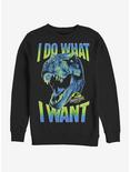 Jurassic Park What I Want Sweatshirt, BLACK, hi-res