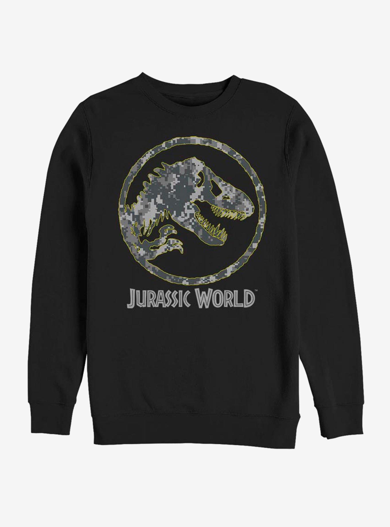 Jurassic World Camo Yellow Dino Sweatshirt, , hi-res