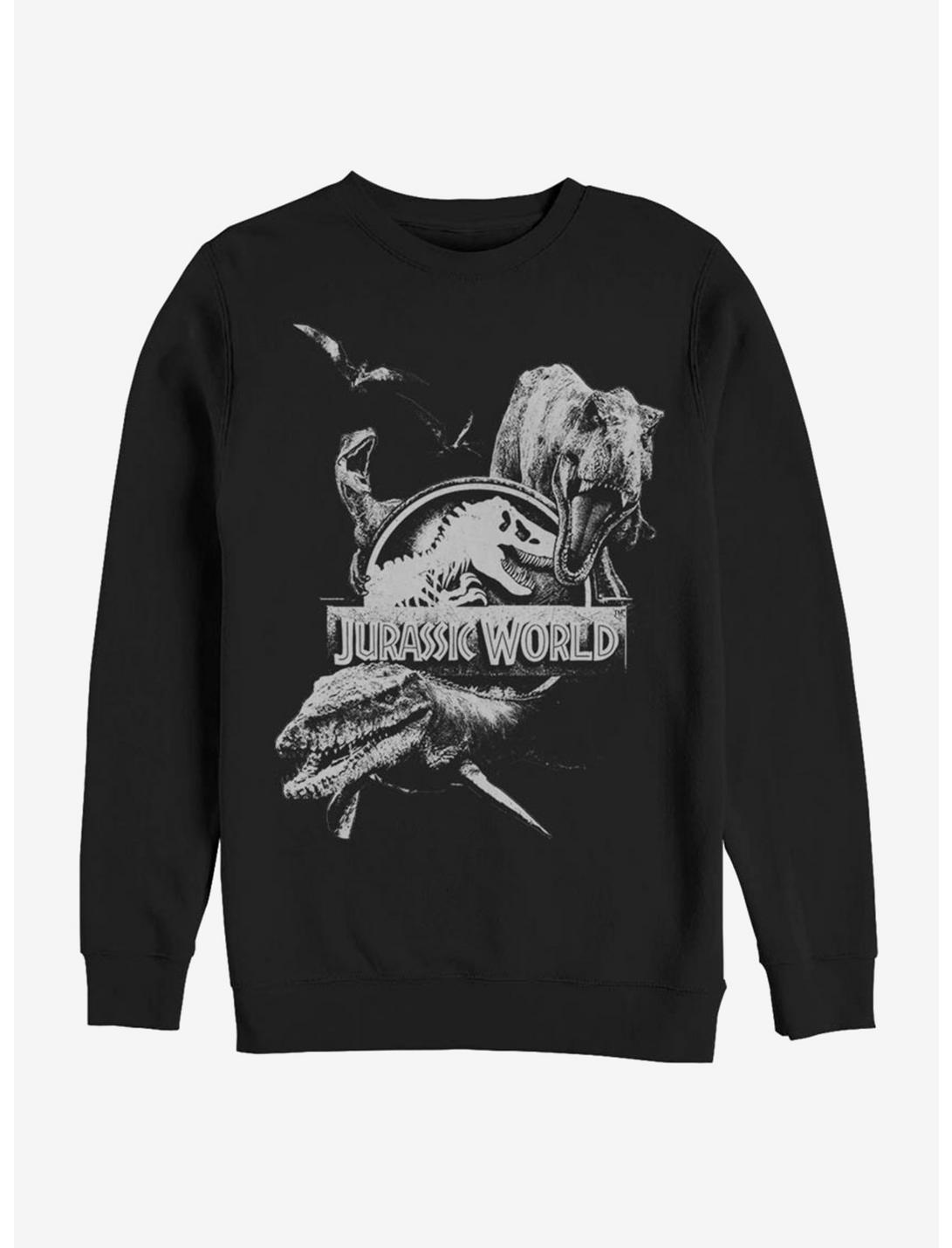 Jurassic World Dino Collage Sweatshirt, BLACK, hi-res