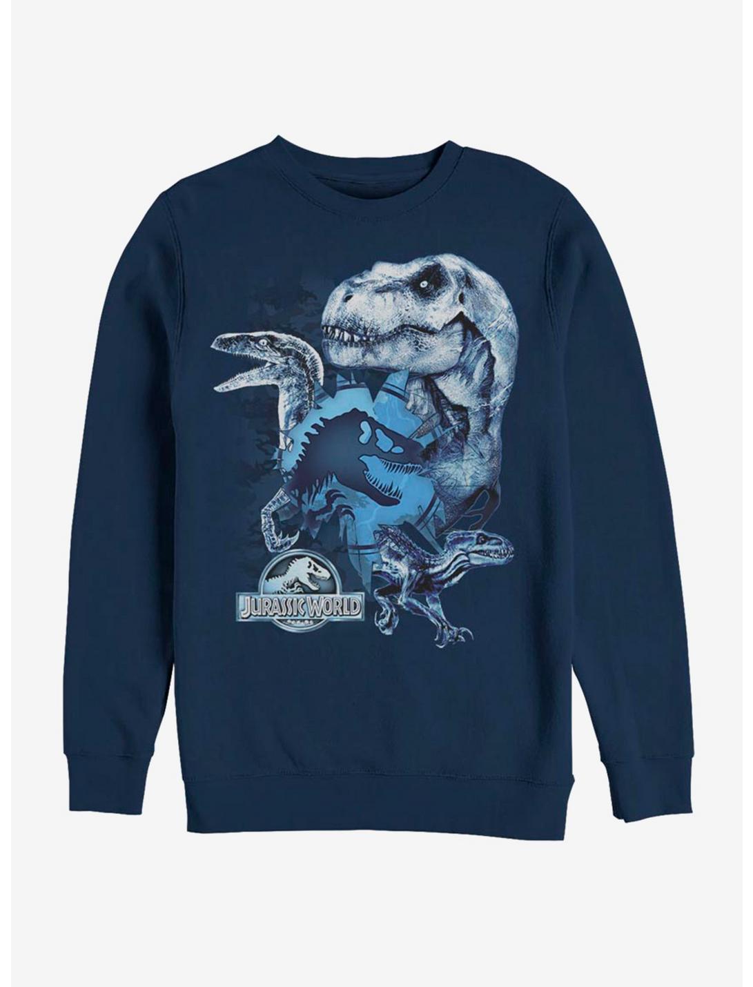 Jurassic World Glass Shard Sweatshirt, NAVY, hi-res