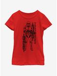Star Wars The Rise Of Skywalker Project Red Youth Girls T-Shirt, RED, hi-res