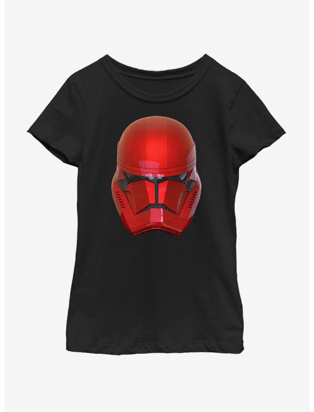 Star Wars The Rise Of Skywalker Red Helm Youth Girls T-Shirt, BLACK, hi-res