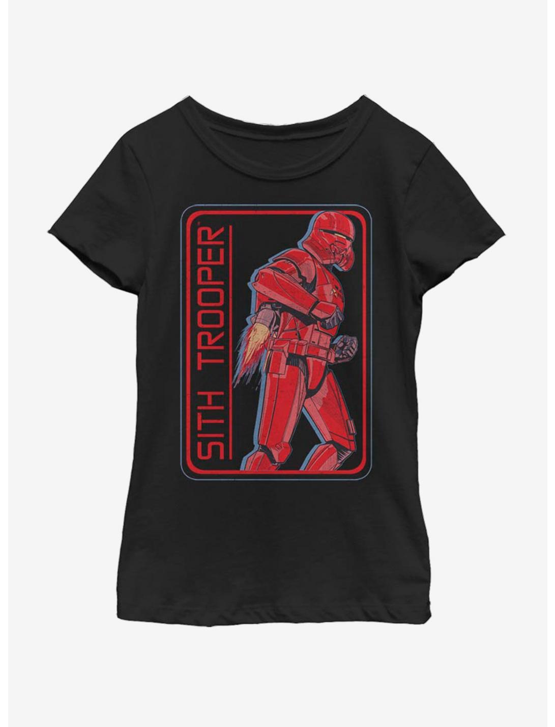 Star Wars The Rise Of Skywalker Retro Sith Trooper Youth Girls T-Shirt, BLACK, hi-res