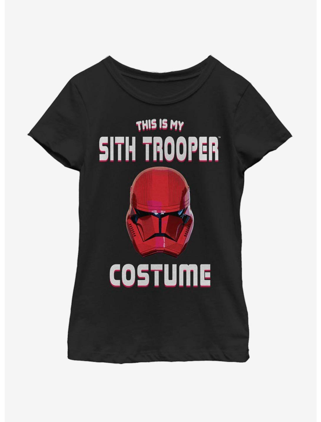 Star Wars The Rise Of Skywalker Sith Trooper Costume Youth Girls T-Shirt, BLACK, hi-res