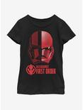 Star Wars The Rise Of Skywalker Split Sith Trooper Youth Girls T-Shirt, BLACK, hi-res