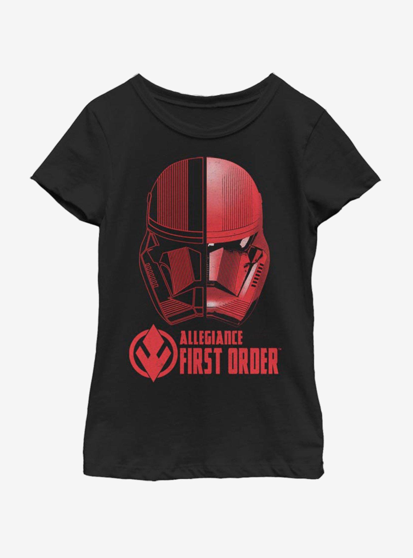 Star Wars The Rise Of Skywalker Split Sith Trooper Youth Girls T-Shirt, BLACK, hi-res