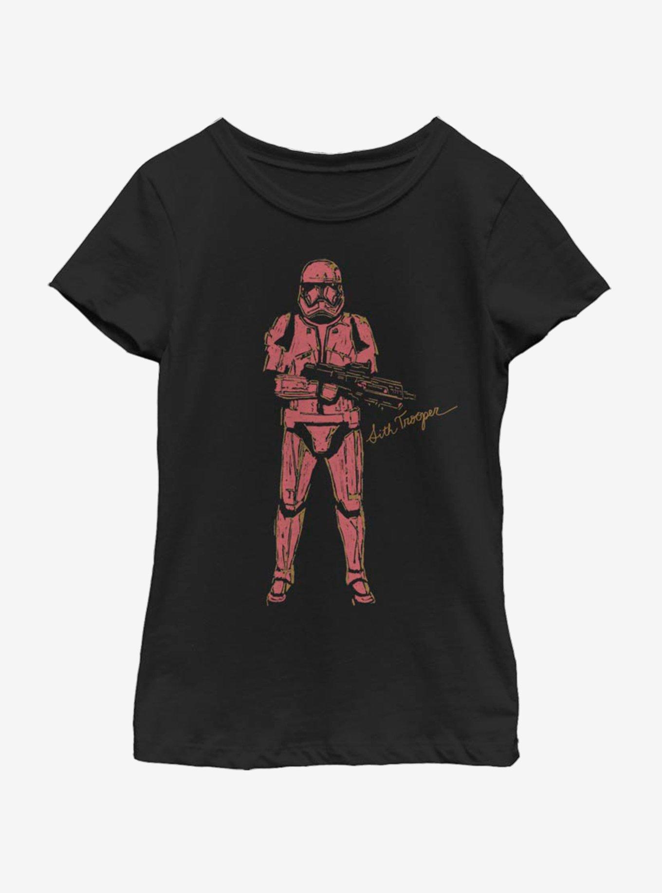 Star Wars The Rise Of Skywalker Red Trooper Youth Girls T-Shirt, , hi-res