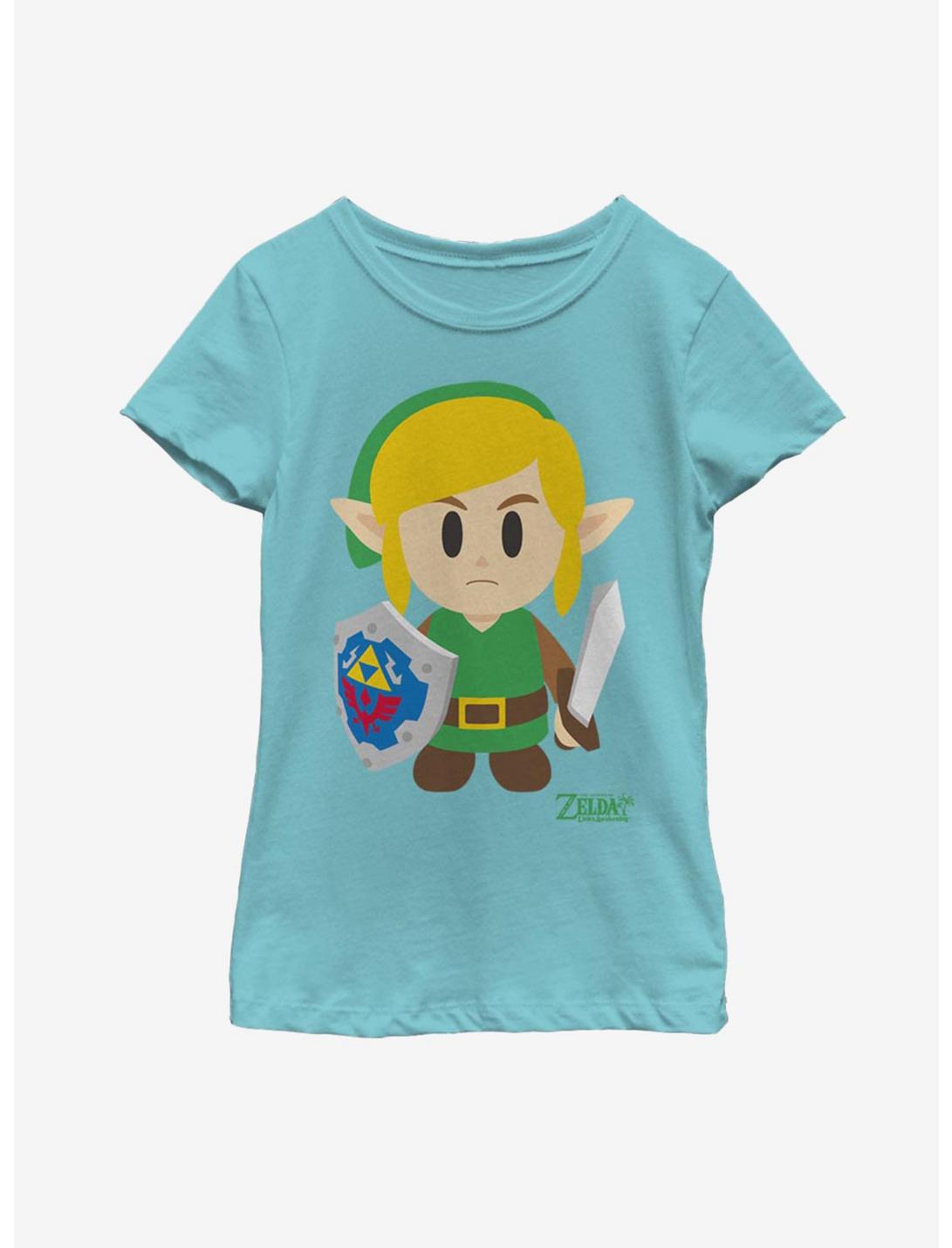 Nintendo The Legend of Zelda: Link's Awakening Link Avatar Color Youth Girls T-Shirt, TAHI BLUE, hi-res
