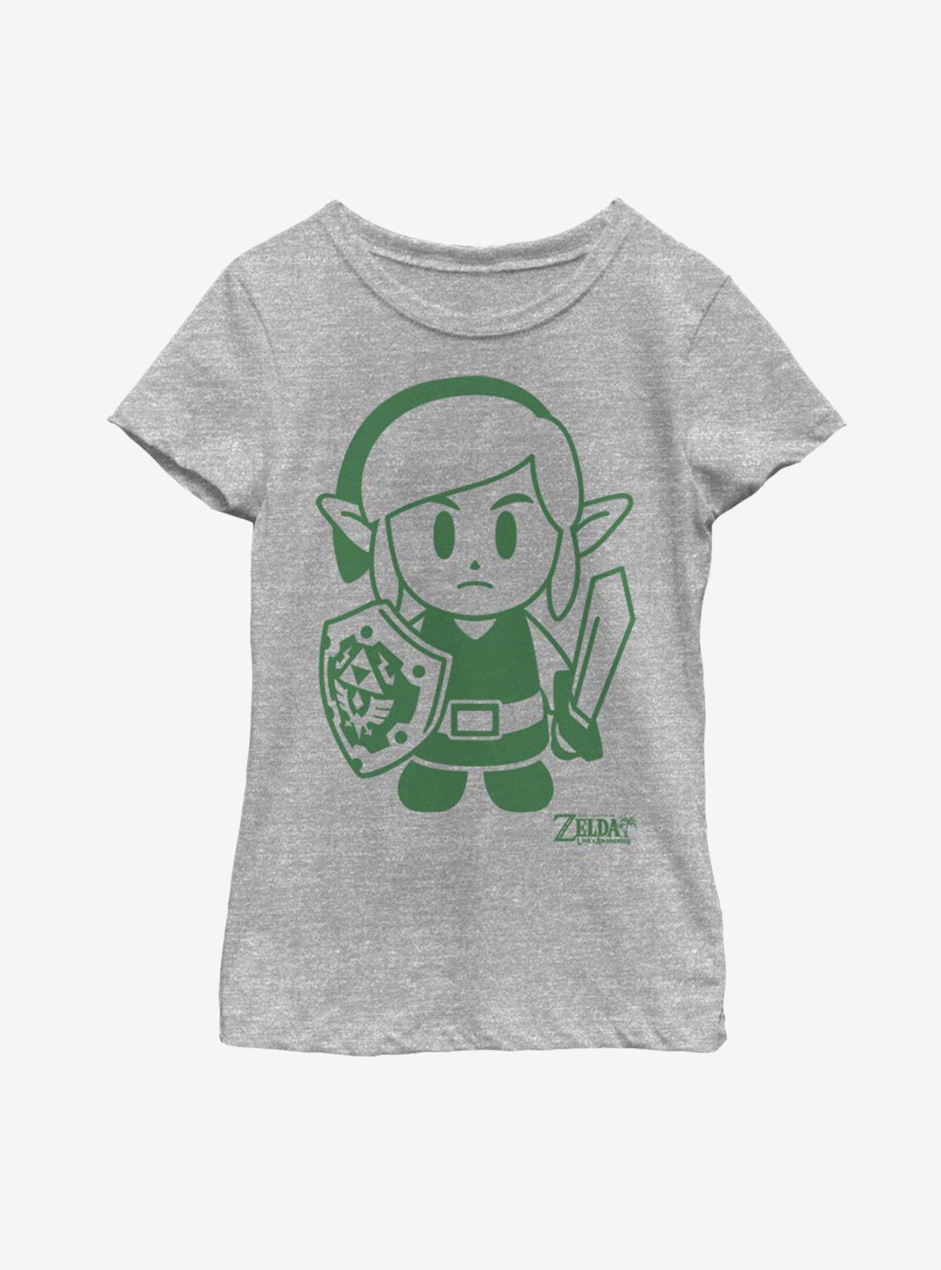 Nintendo The Legend of Zelda: Link's Awakening Link Avatar Outline Youth Girls T-Shirt, , hi-res