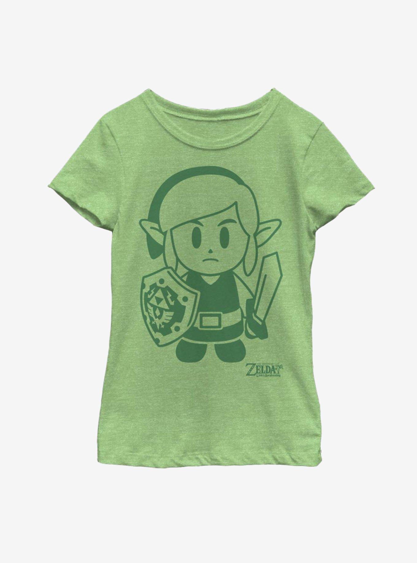 Nintendo The Legend of Zelda: Link's Awakening Link Avatar Outline Youth Girls T-Shirt, , hi-res