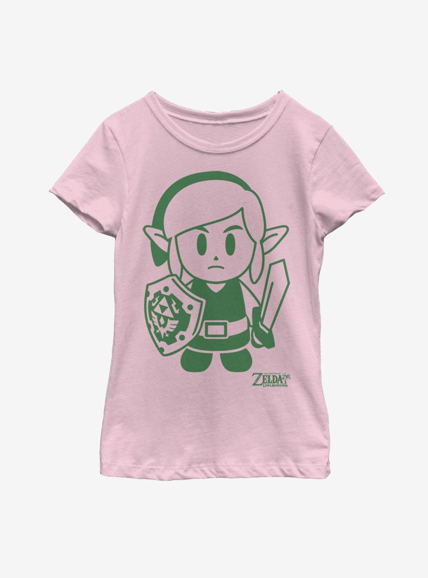 Nintendo The Legend of Zelda: Link's Awakening Link Avatar Outline Youth Girls T-Shirt, , hi-res