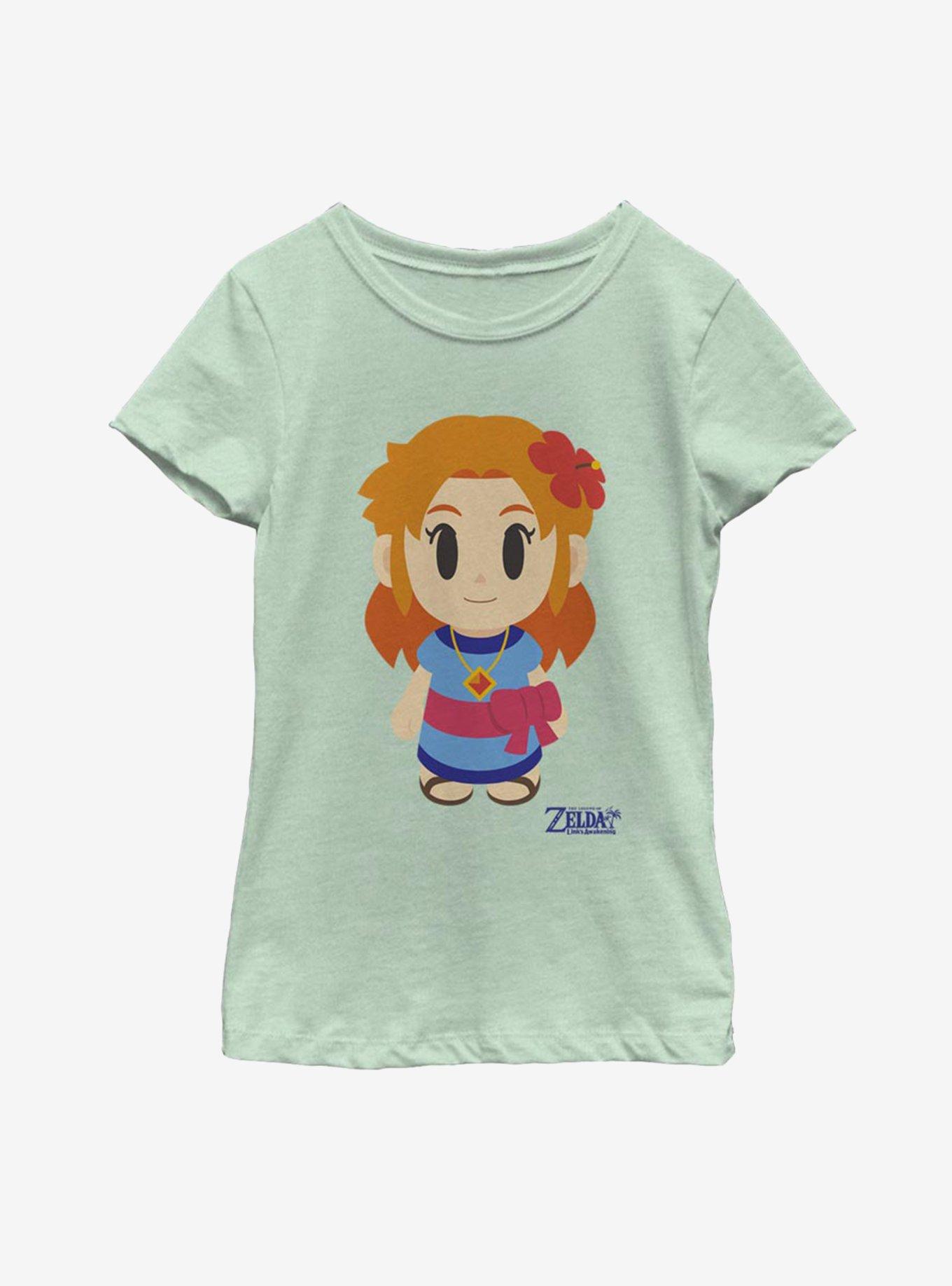 Nintendo The Legend of Zelda: Link's Awakening Marin Avatar Color Youth Girls T-Shirt, MINT, hi-res