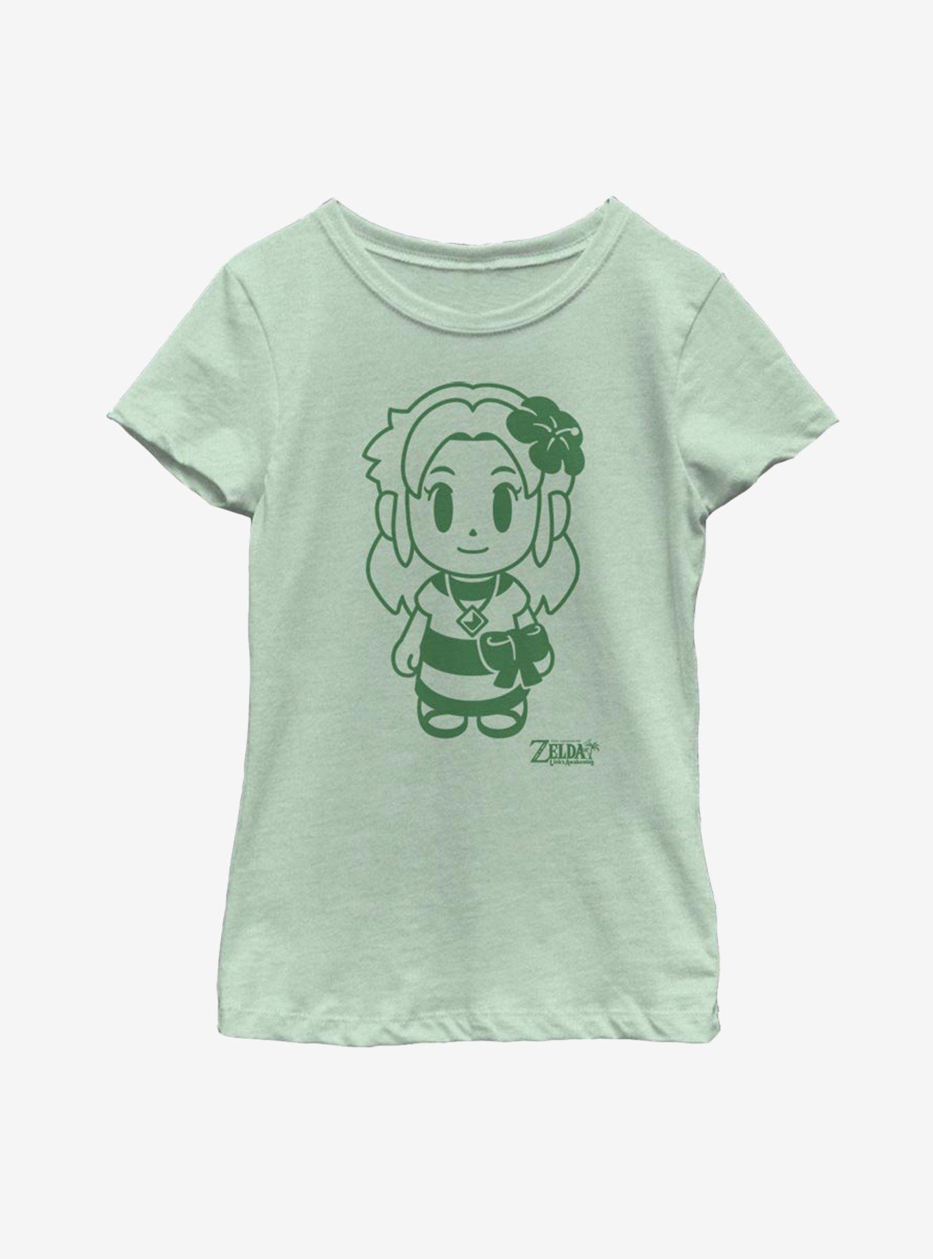Nintendo The Legend of Zelda: Link's Awakening Marin Avatar Outline Youth Girls T-Shirt, , hi-res