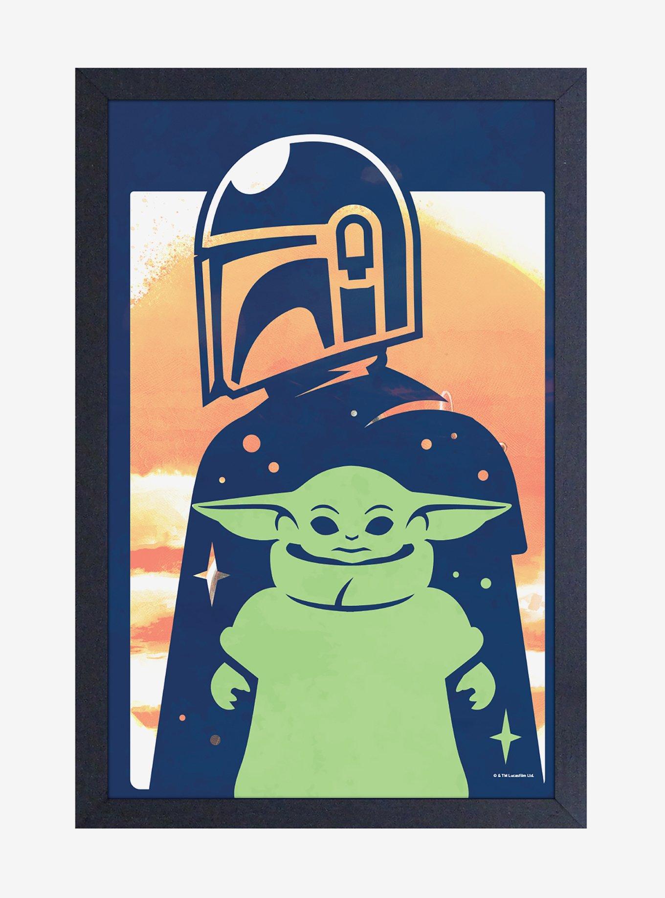 spectrum cultuur Perfect Star Wars The Mandalorian The Child Vector Framed Poster | Hot Topic