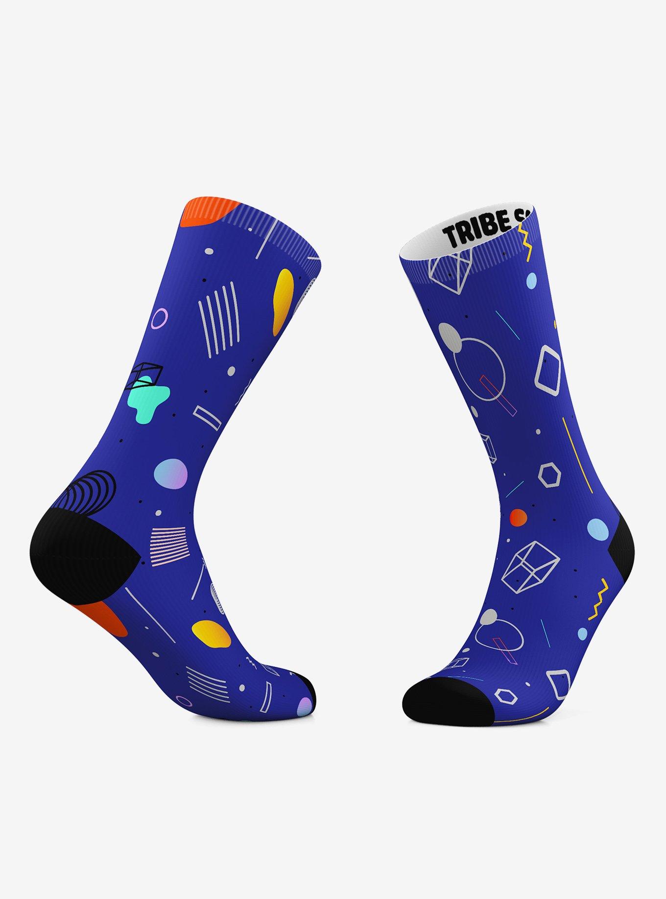 80S Splash Socks And 80S Homework Crew Socks 2 Pair, , hi-res