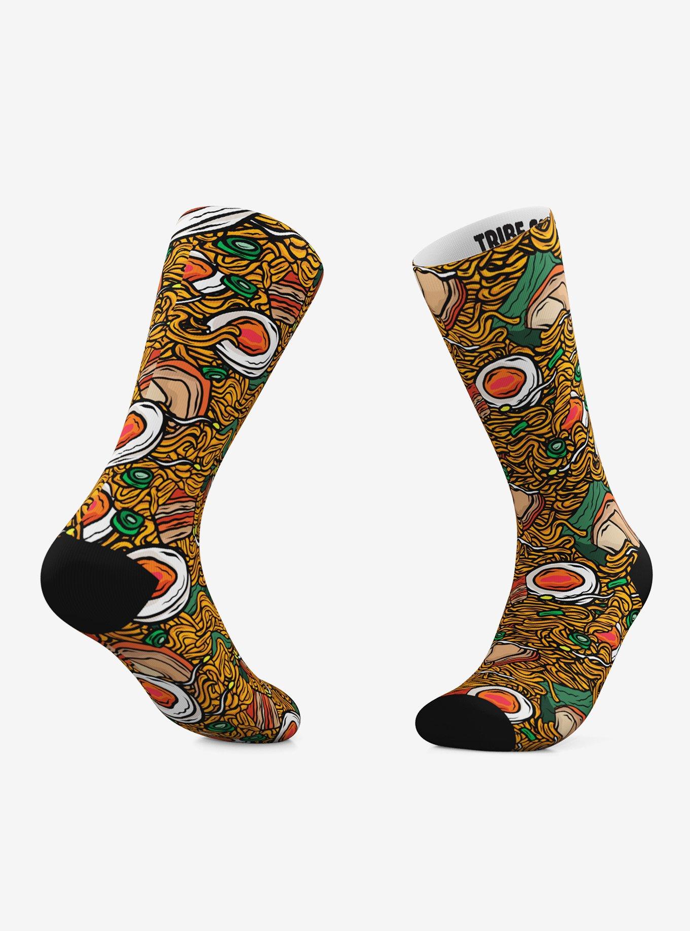 Ramen And Sushi Crew Socks 2 Pair, , hi-res