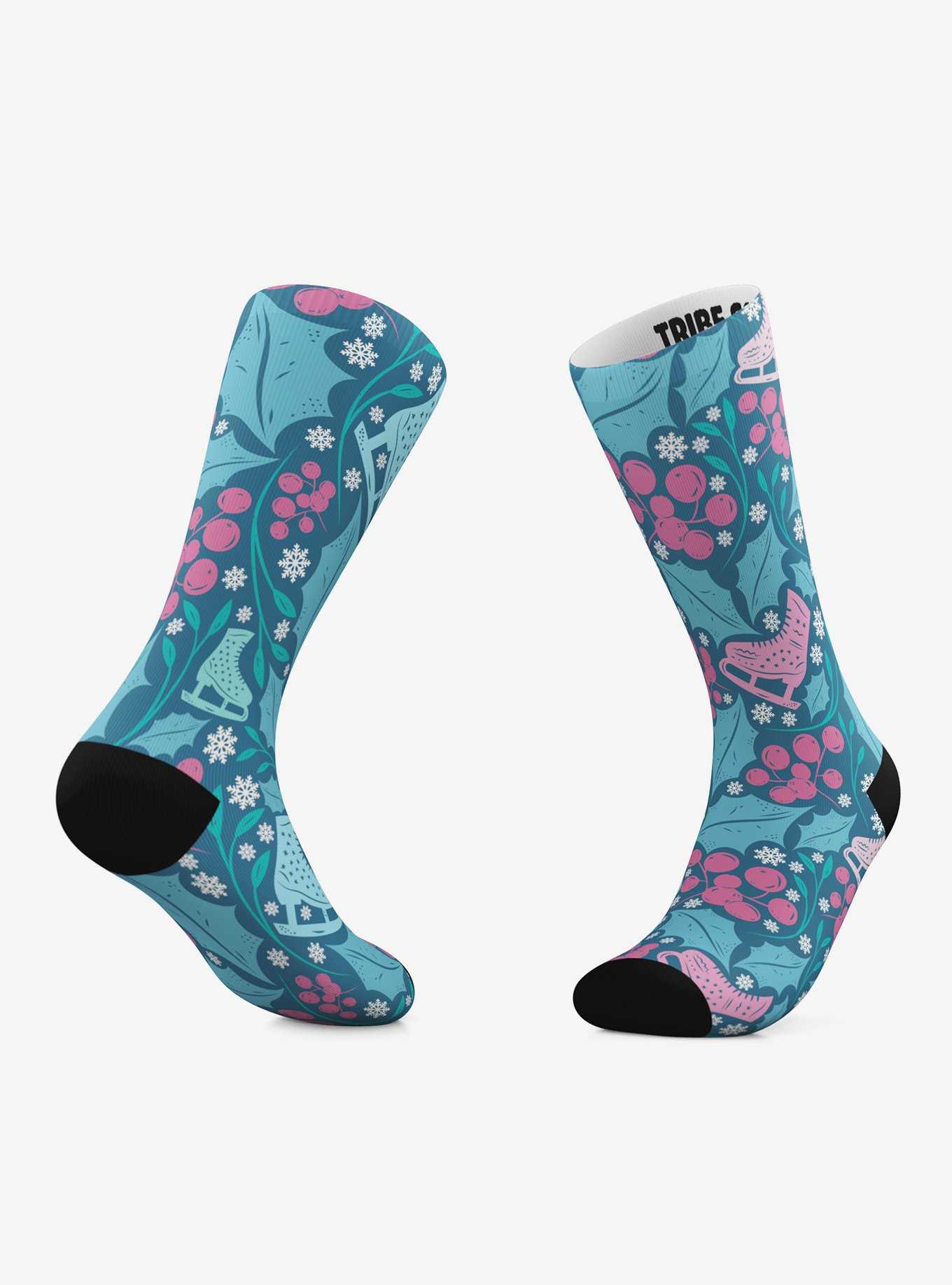 Winter Skater And Wintery Awesomeness Crew Socks 2 Pair, , hi-res