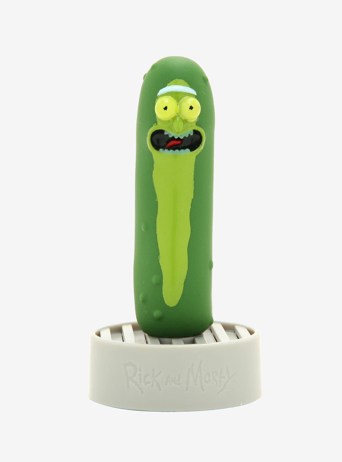 Rick And Morty Talking Pickle Rick & Mini Book, , hi-res