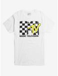MTV Checkered & Neon Logo T-Shirt, MULTI, hi-res