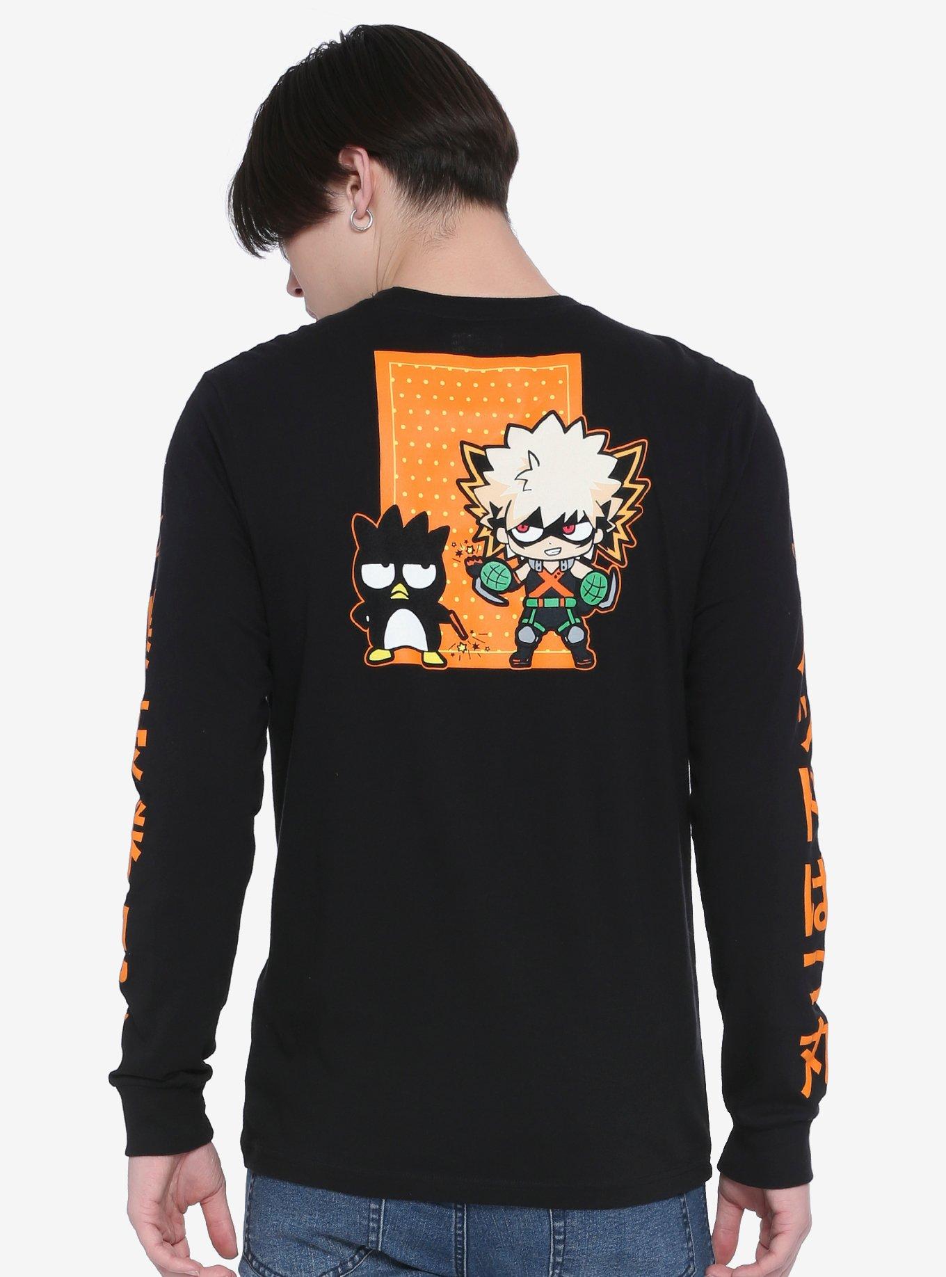 My Hero Academia X Hello Kitty And Friends Bakugo & Badtz-Maru Long-Sleeve T-Shirt, MULTI, hi-res