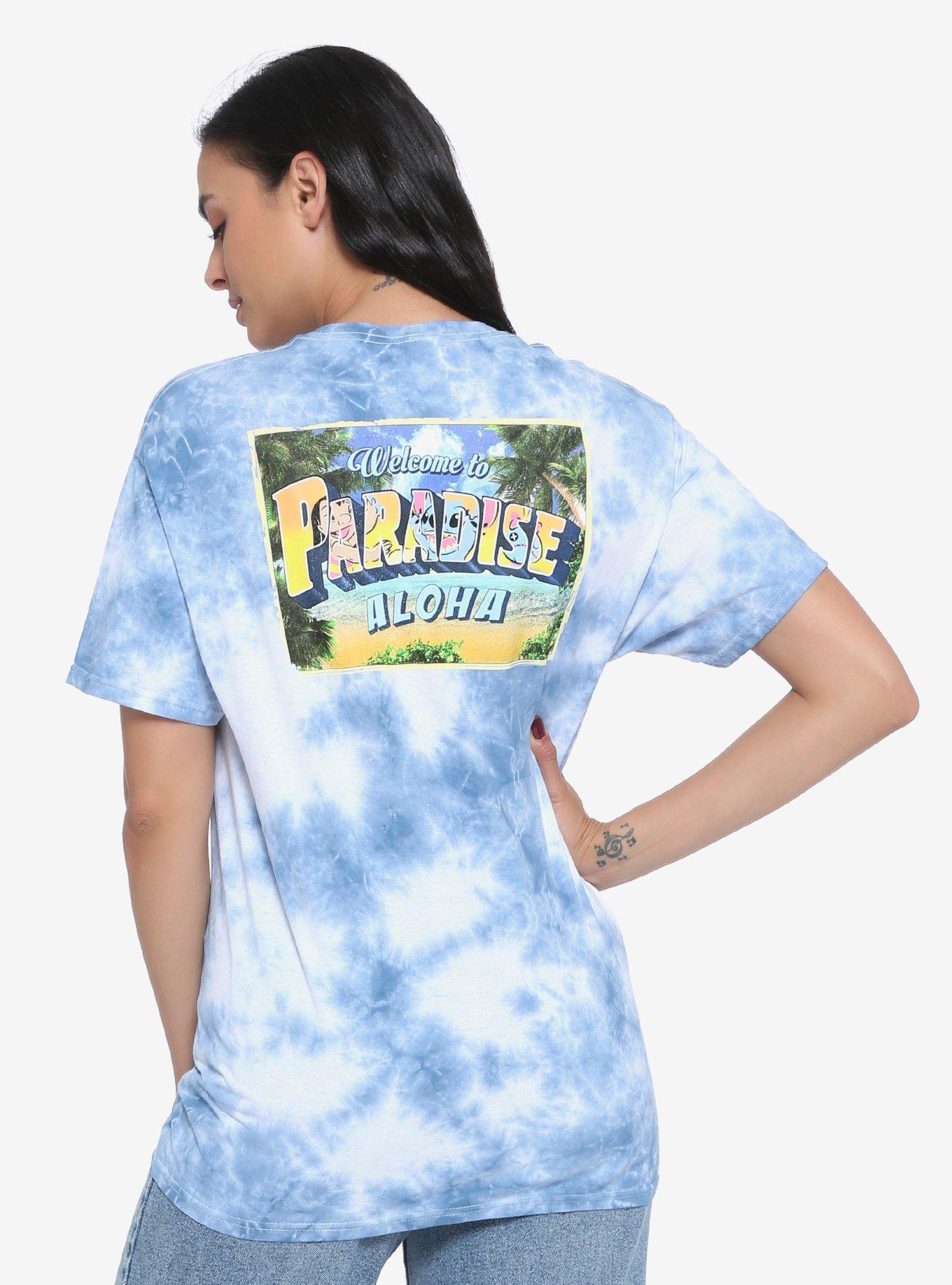 Disney Lilo & Stitch Paradise Tie-Dye Women's T-Shirt - BoxLunch Exclusive, TIE DYE, hi-res