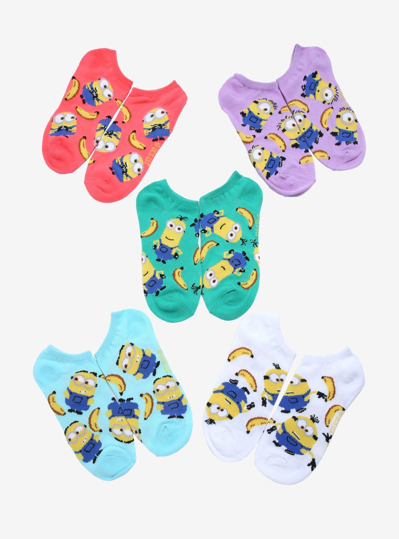 Despicable Me Minions & Bananas Sock Set, , hi-res