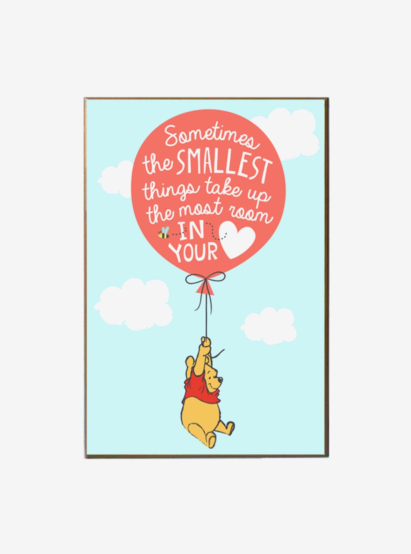 Disney Winnie The Pooh Balloon Quote Wood Wall Art, , hi-res