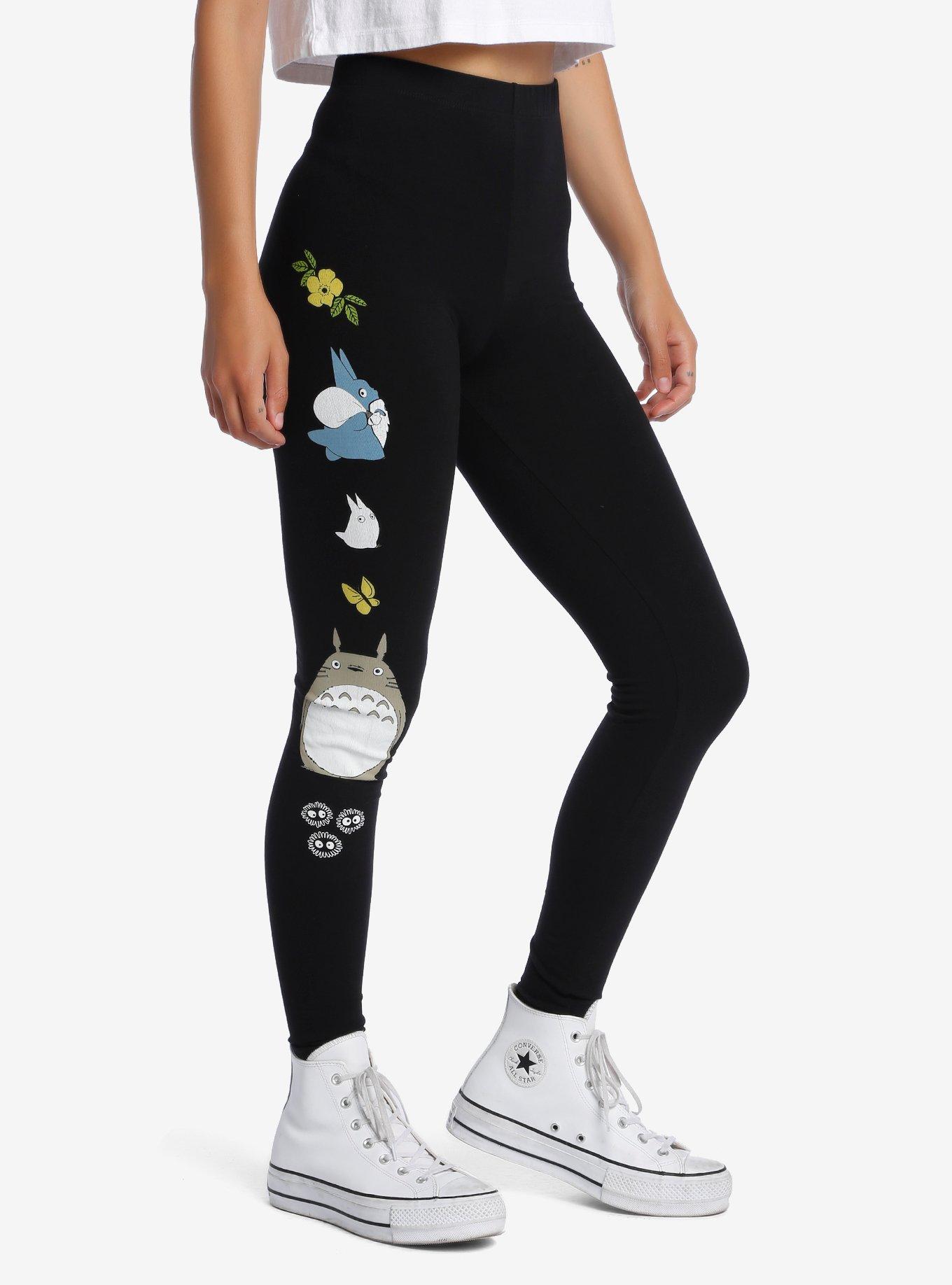 Studio Ghibli My Neighbor Totoro Icon Leggings, BLACK, hi-res