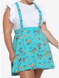 Disney Pocahontas Meeko & Flit Suspender Skirt Plus Size, BLUE, hi-res