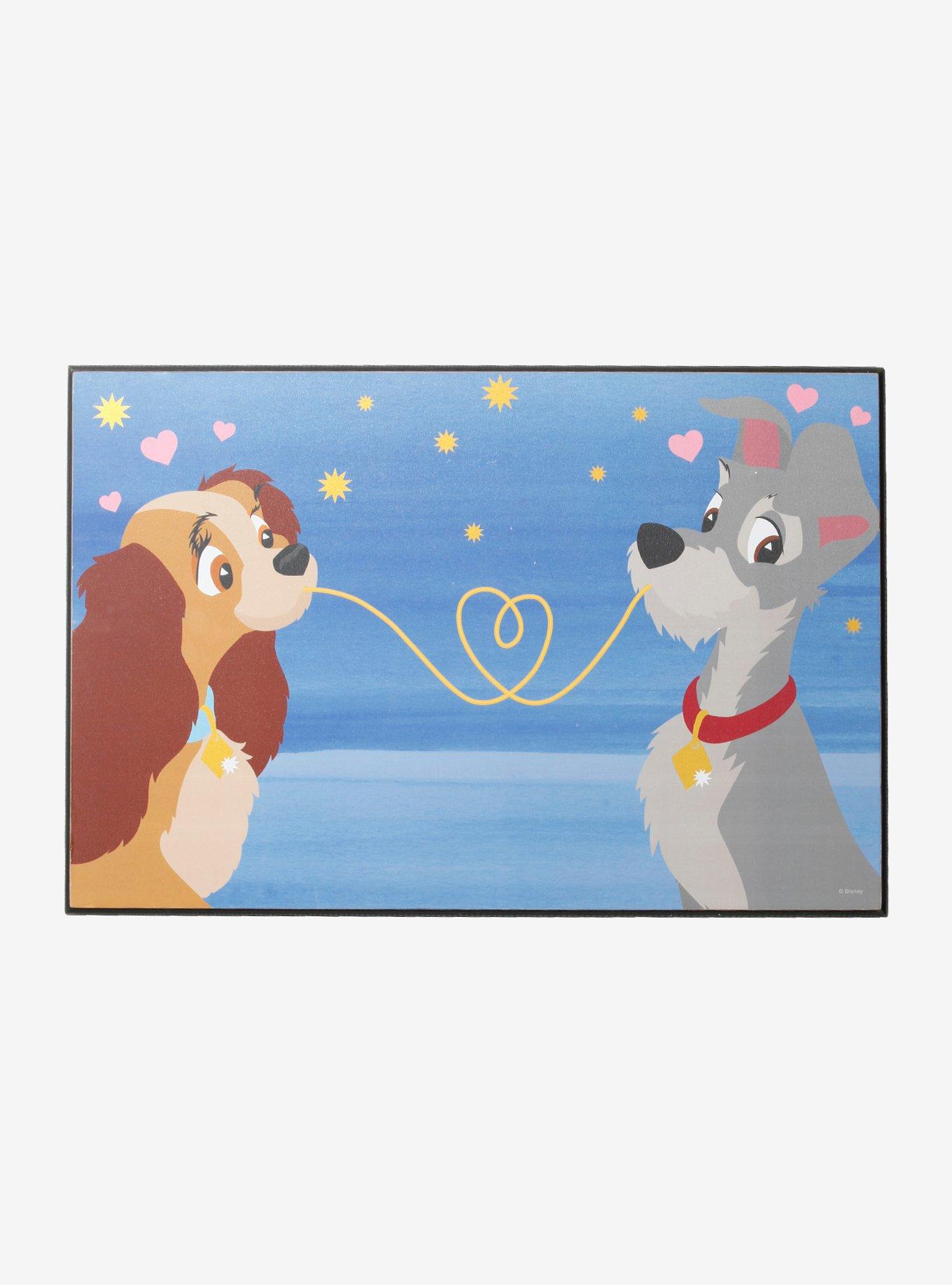 Disney Lady And The Tramp Heart Spaghetti Wood Wall Art, , hi-res