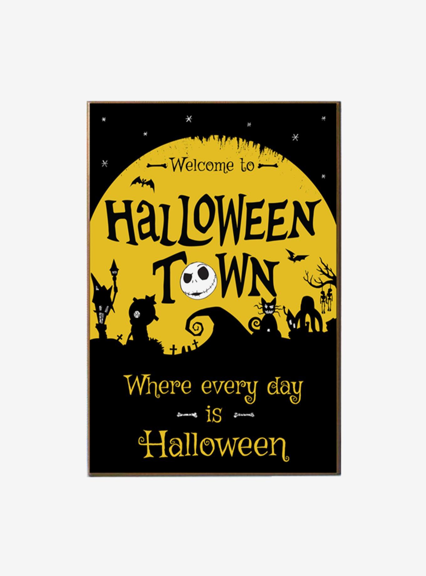 The Nightmare Before Christmas Halloween Town Wood Wall Art, , hi-res