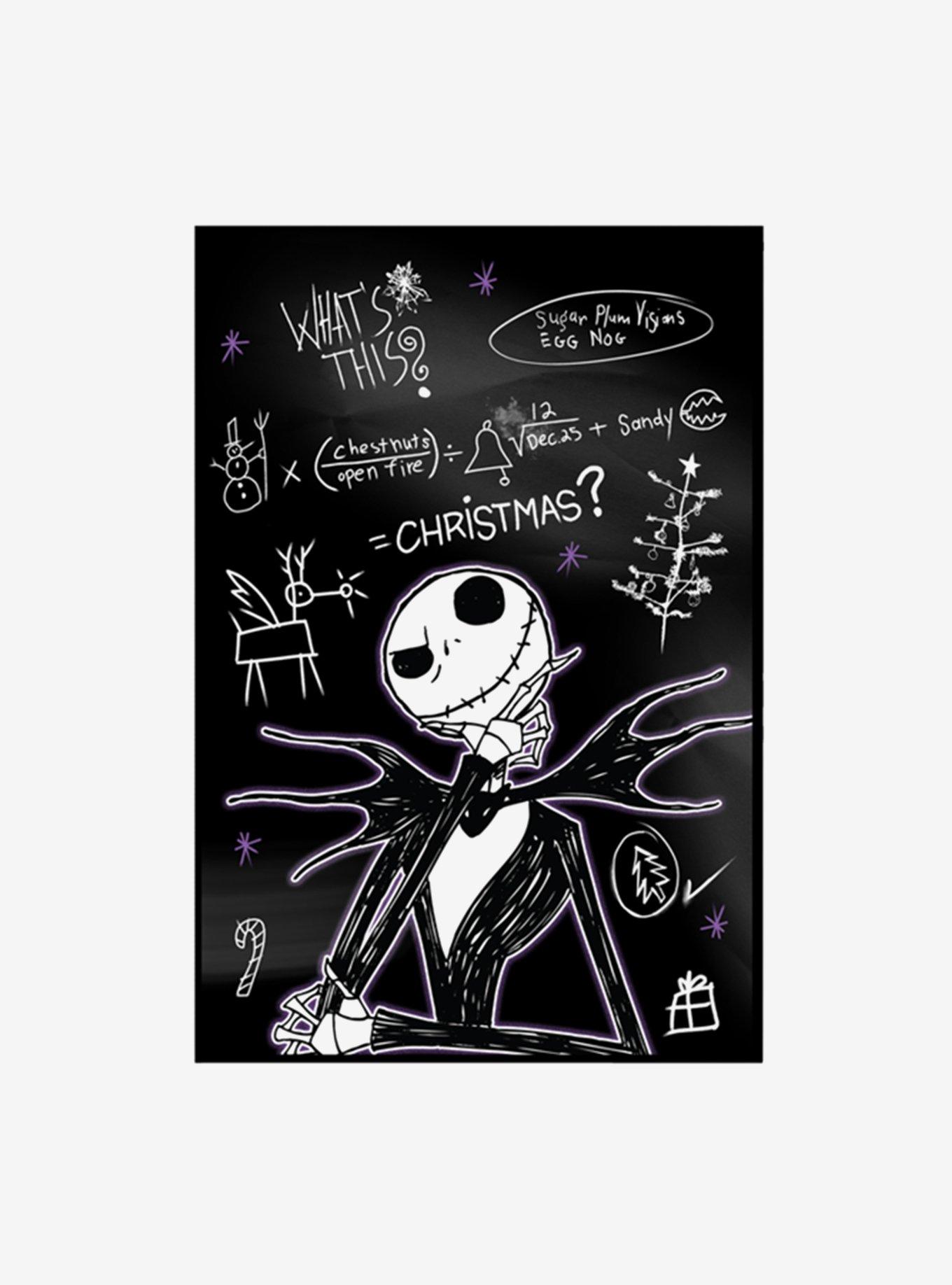 The Nightmare Before Christmas Scientific Equation Wood Wall Art HotTopic
