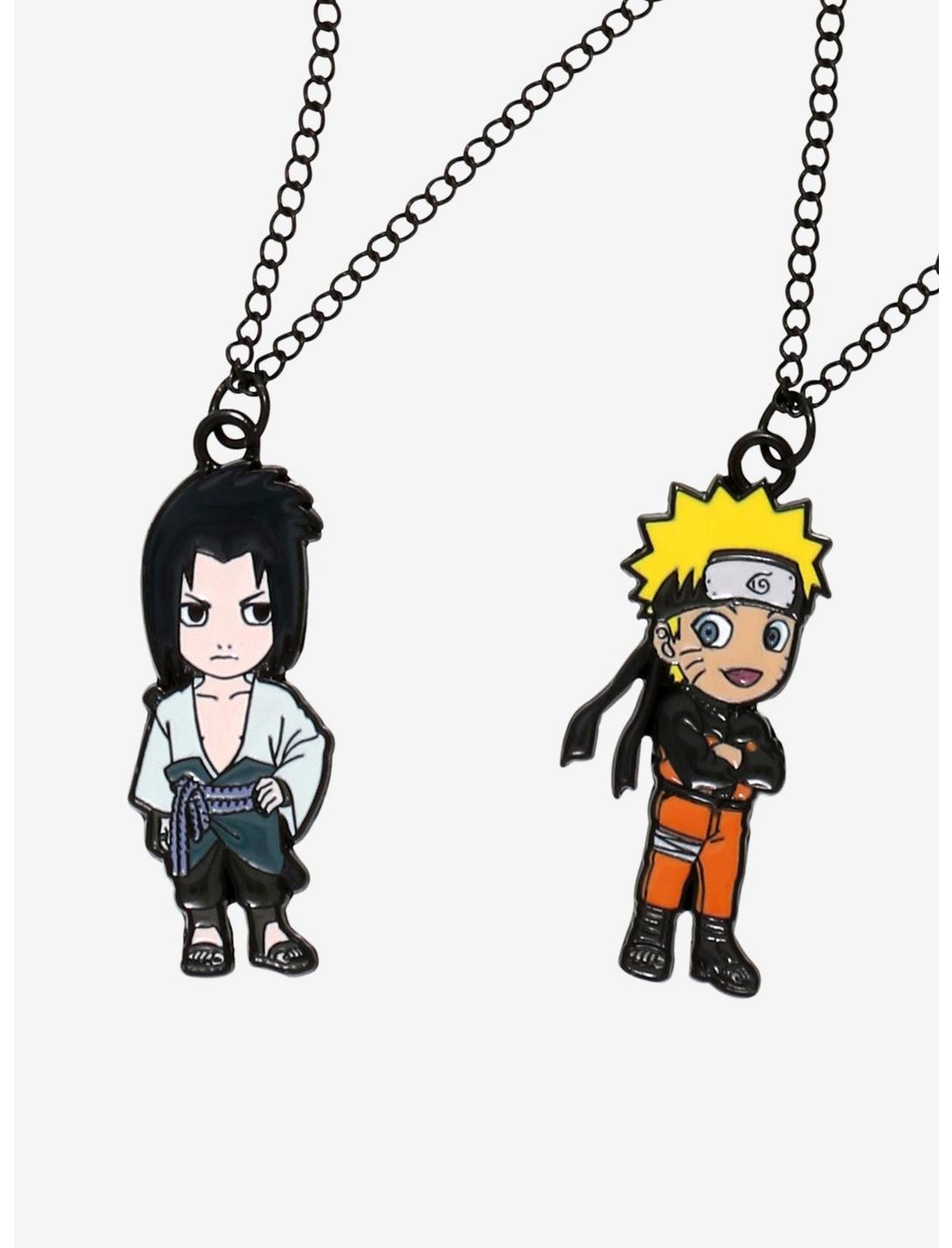 Naruto Shippuden Chibi Naruto & Sasuke Best Friend Necklace Set, , hi-res