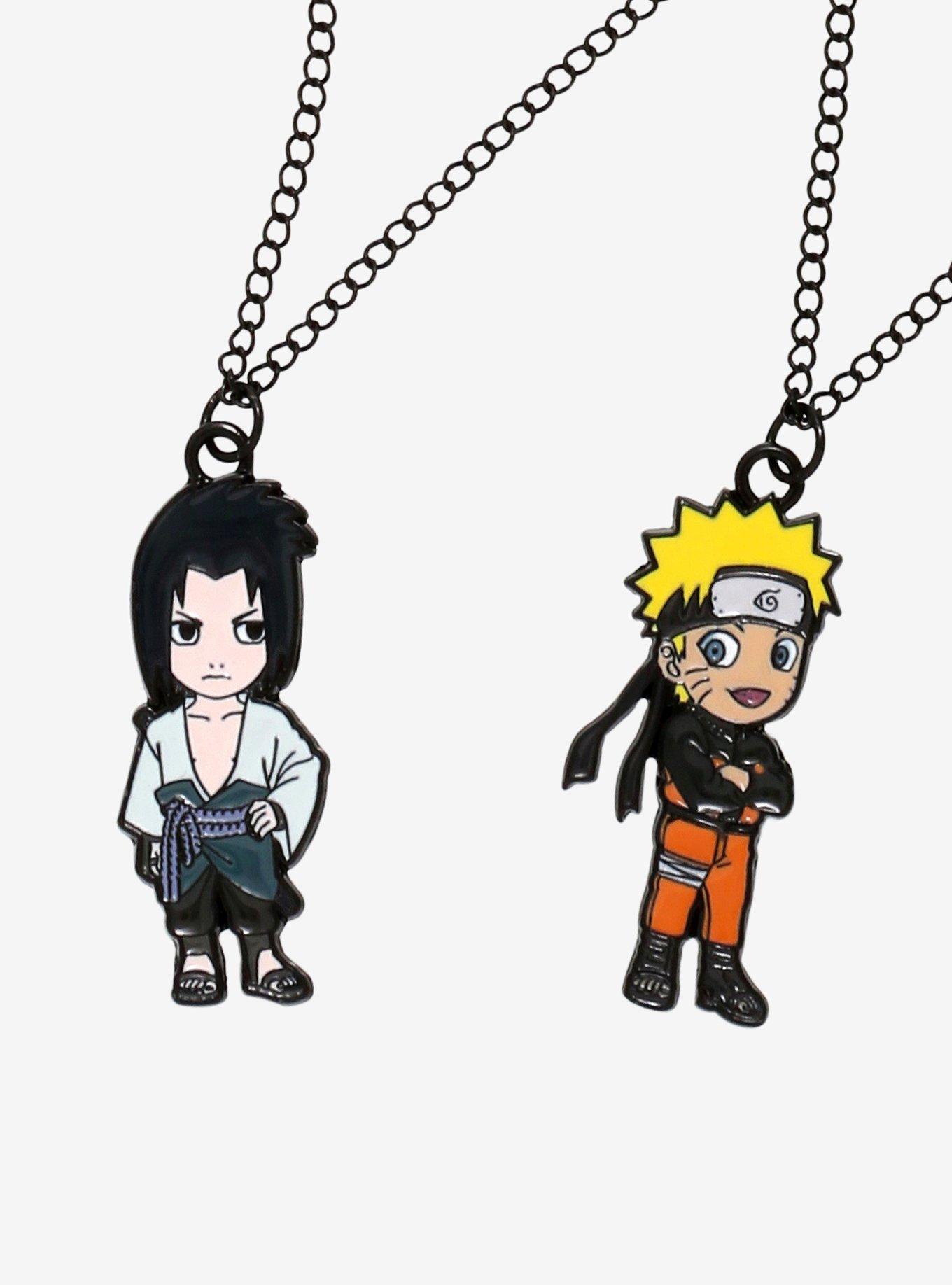 Naruto Shippuden Chibi Naruto & Sasuke Best Friend Necklace Set, , hi-res