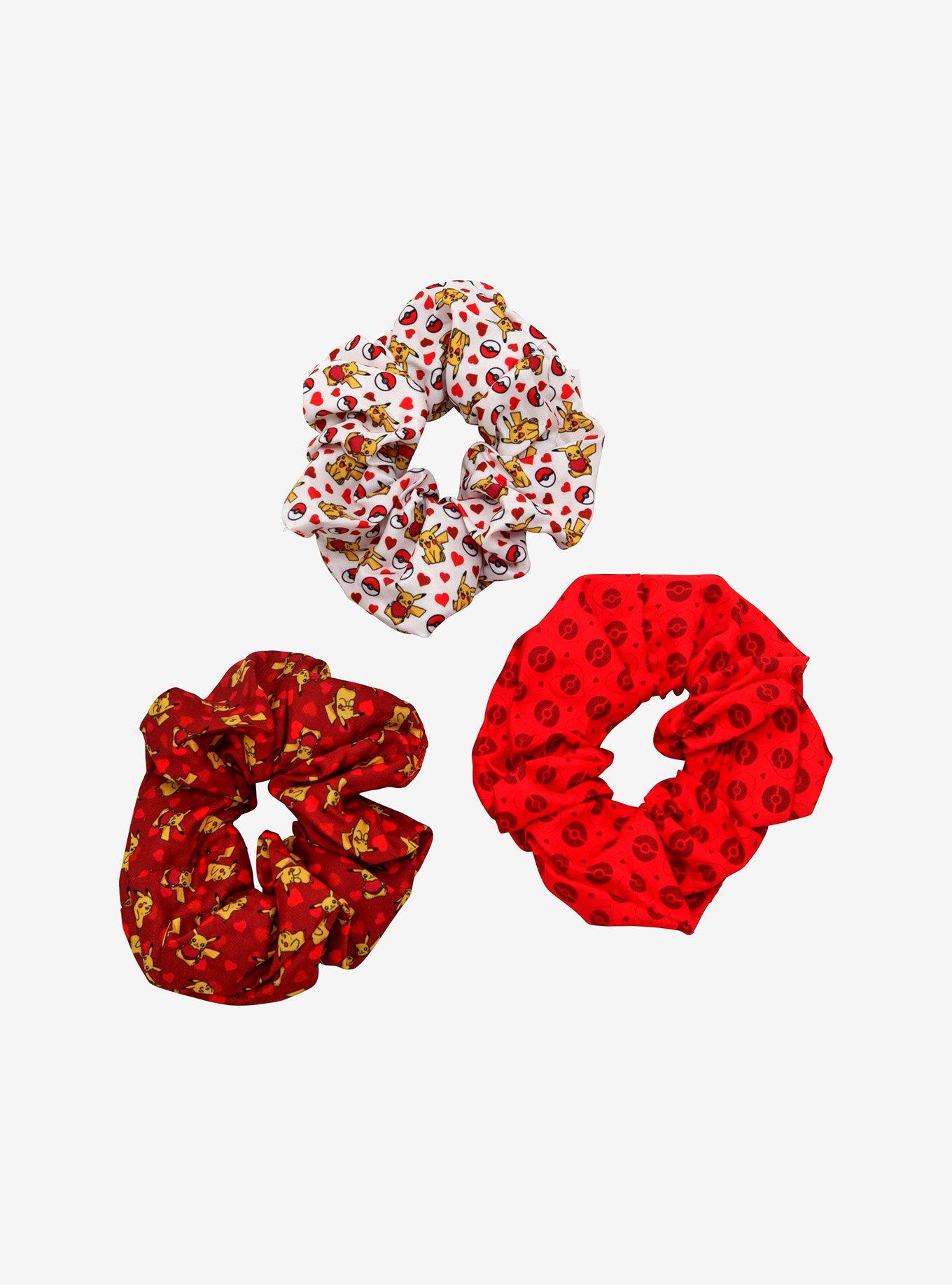 Pokemon Pikachu Hearts Scrunchie Set, , hi-res