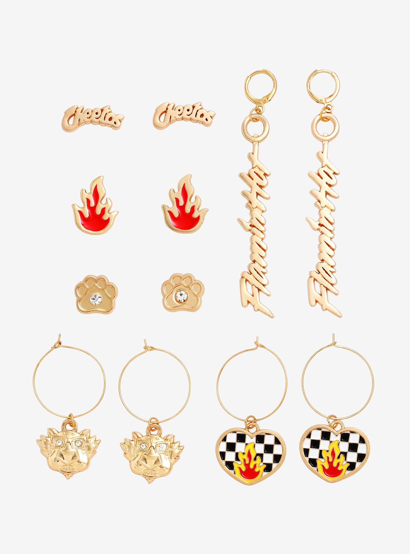 Cheetos Flamin' Hot Earring Set Hot Topic