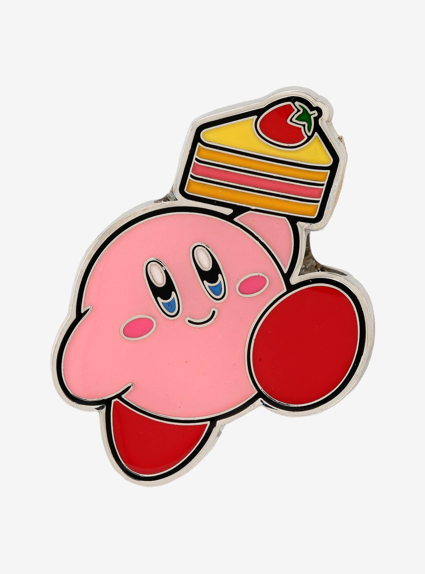 Kirby Strawberry Cake Enamel Pin, , hi-res
