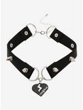 Yungblud Spike Faux Leather Choker, , hi-res