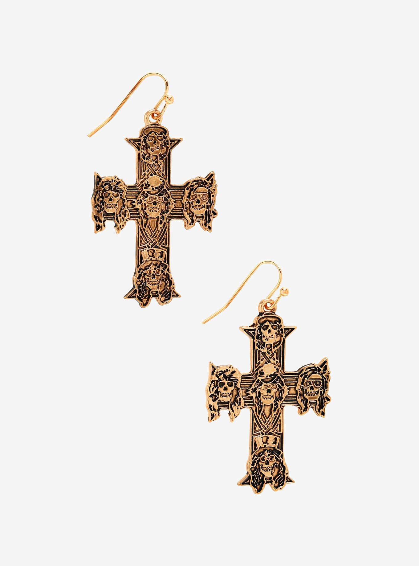 Hot topic cross on sale earrings