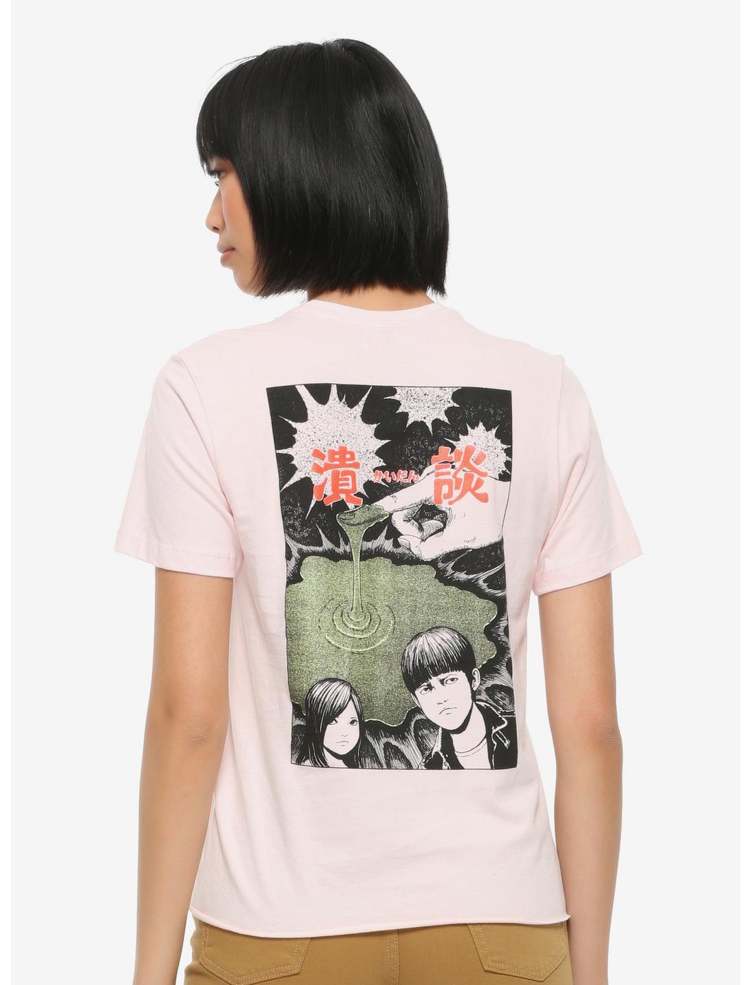 Junji Ito Collection Girls Crop T-Shirt, MULTI, hi-res
