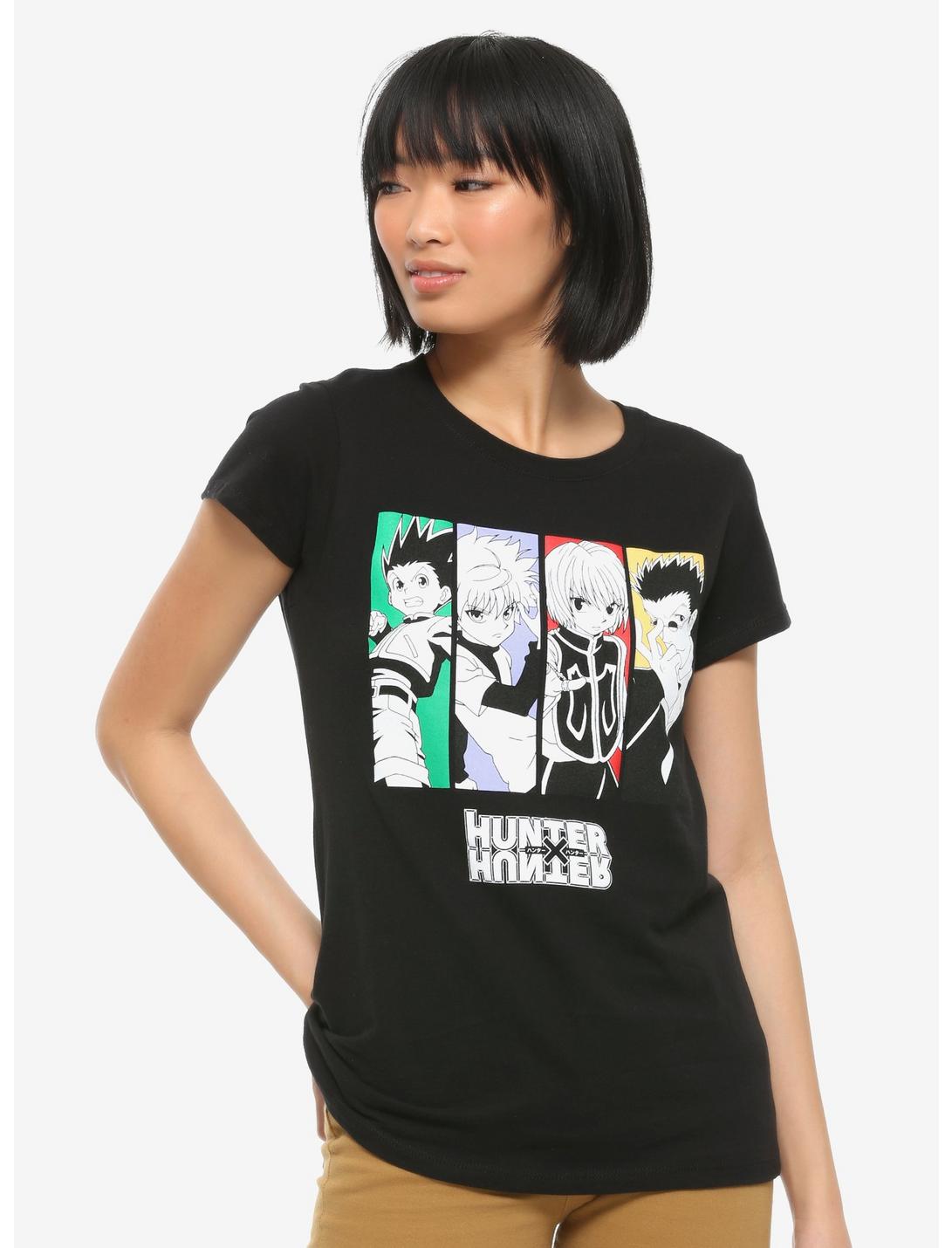 Hunter X Hunter Character Panel Girls T-Shirt, MULTI, hi-res
