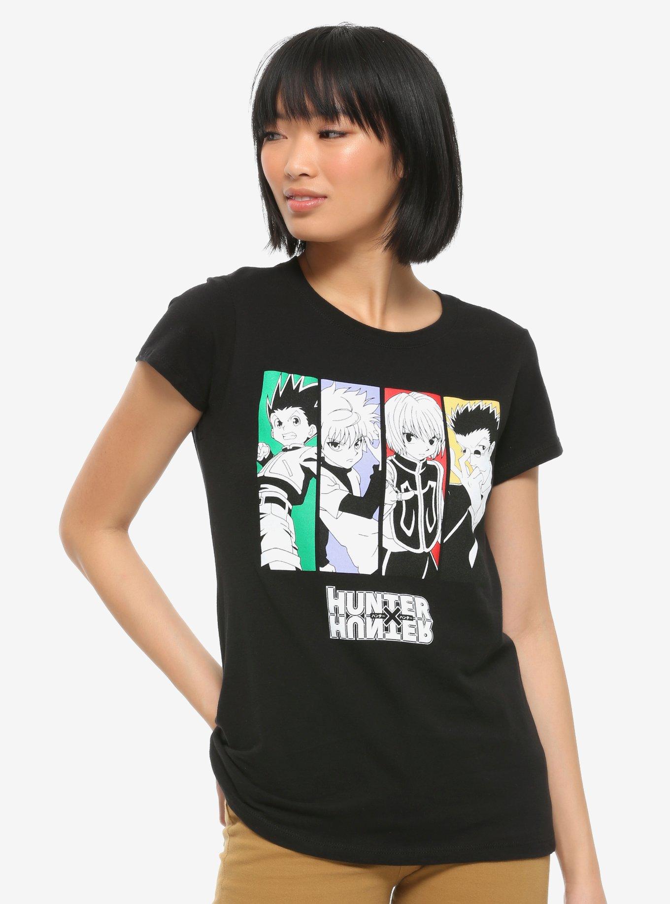 Hunter X Hunter Character Panel Girls T-Shirt, MULTI, hi-res