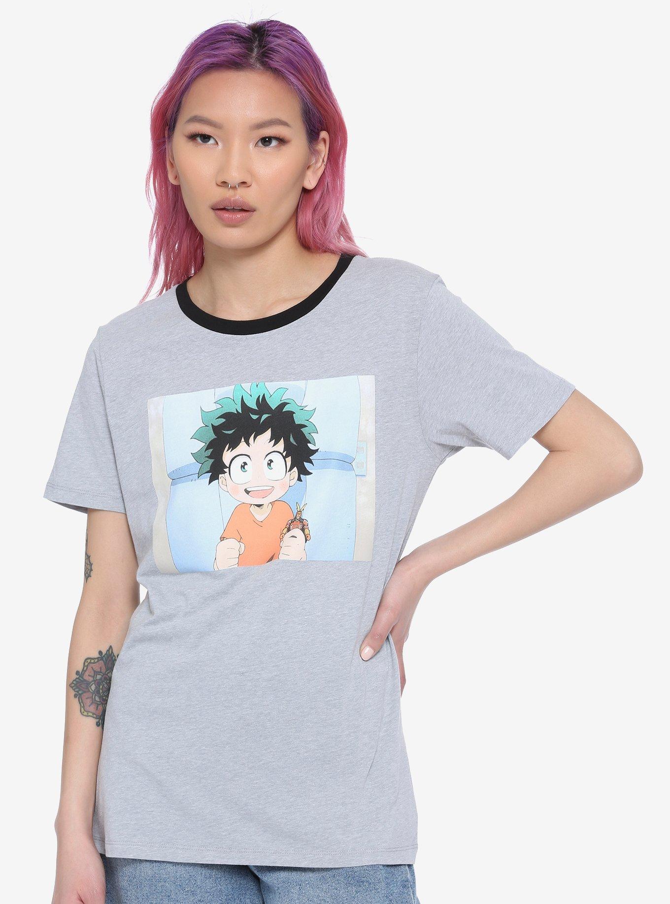 My Hero Academia Baby Deku Girls Ringer T-Shirt, MULTI, hi-res