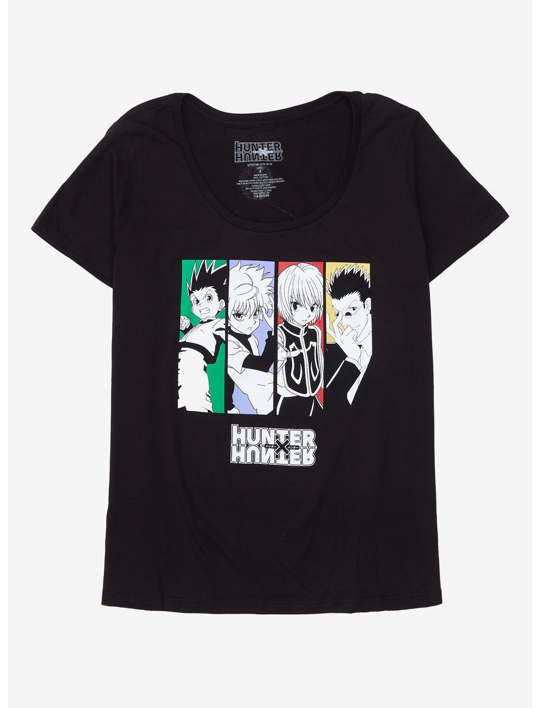 Hunter X Hunter Character Panel Girls T-Shirt Plus Size, MULTI, hi-res