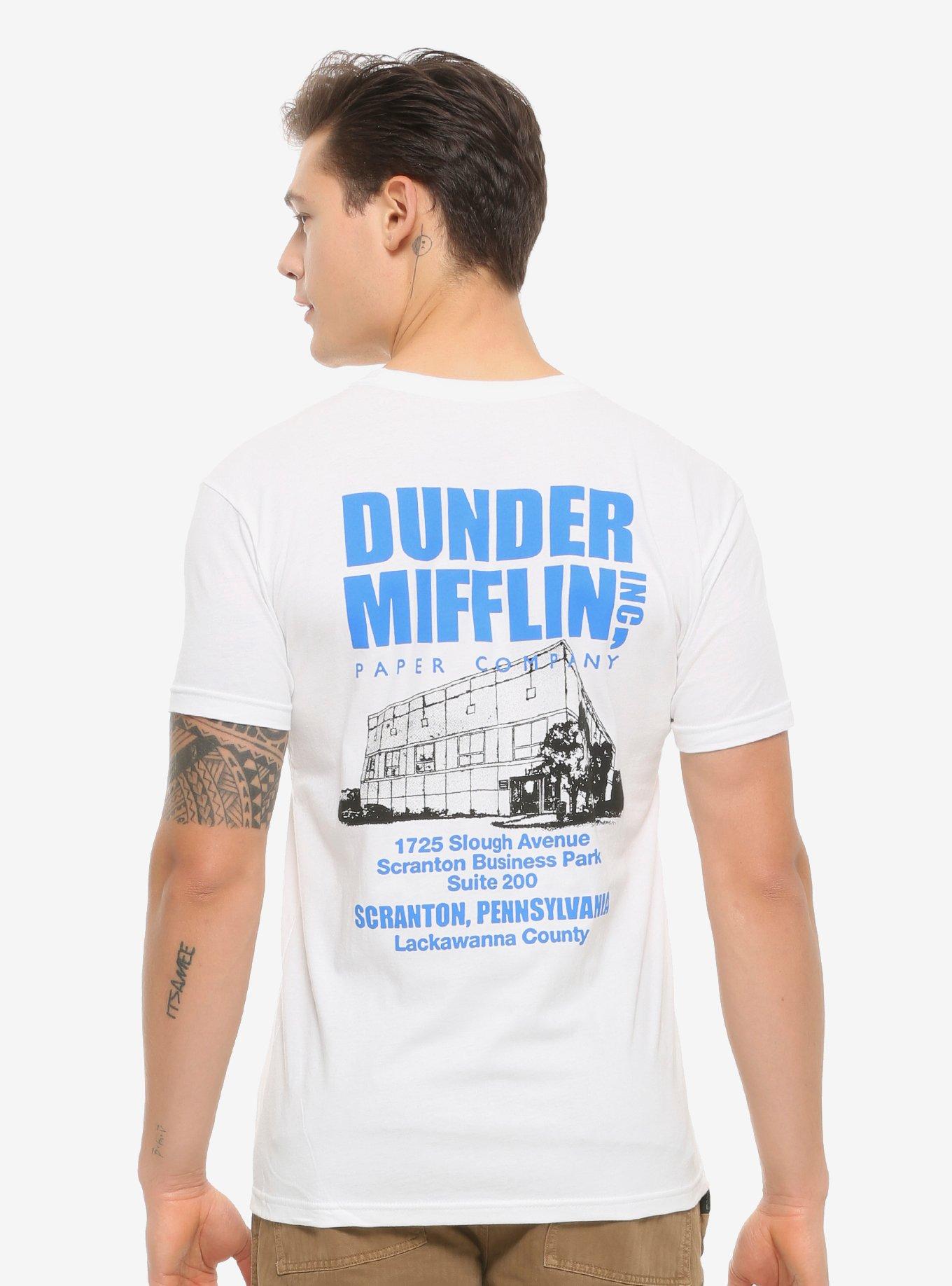 The Office Dunder Mufflin Building T-Shirt - BoxLunch Exclusive, WHITE, hi-res