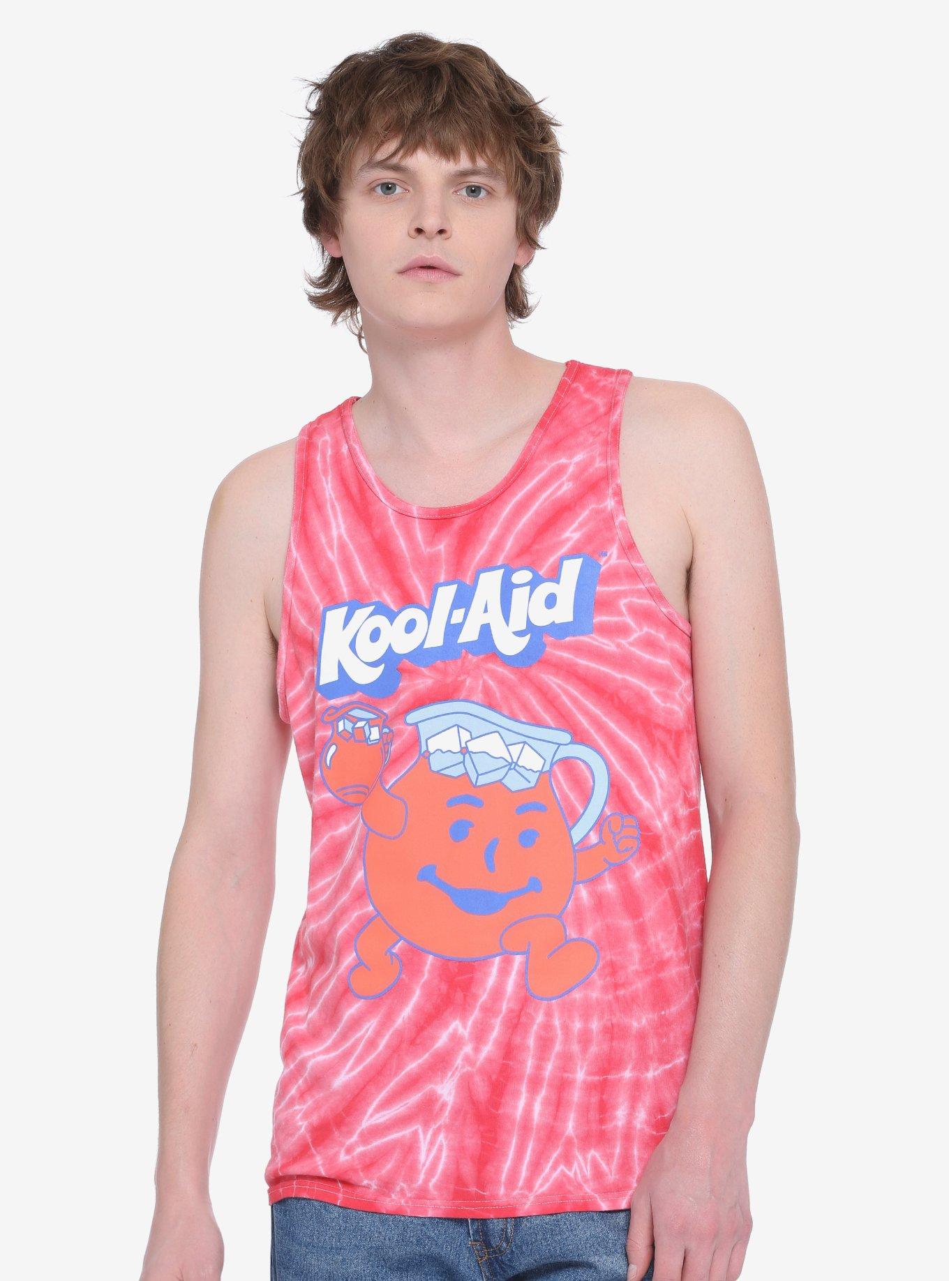 Kool-Aid Logo Tie-Dye Tank Top - BoxLunch Exclusive, RED, hi-res