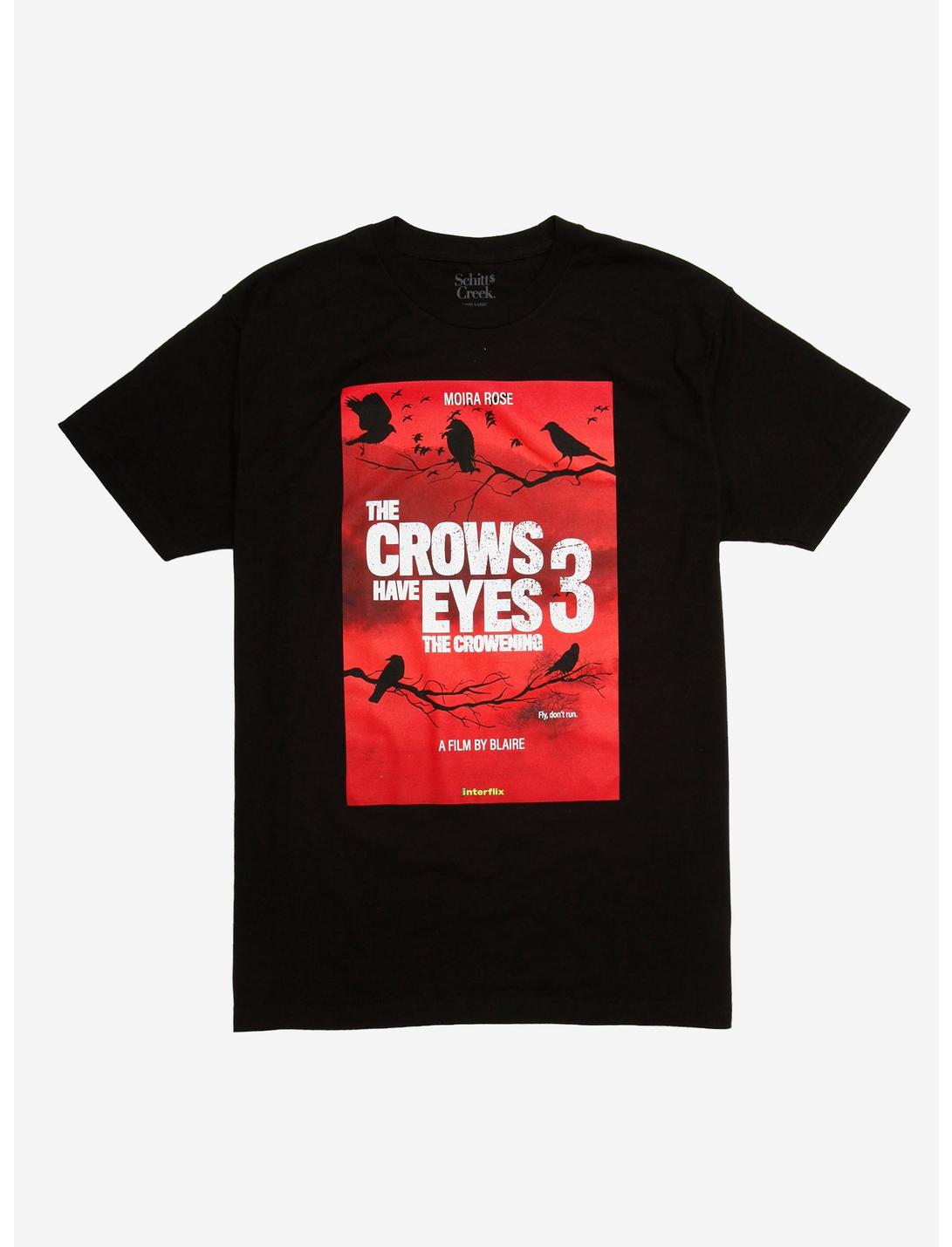 Schitt's Creek The Crows Have Eyes T-Shirt, BLACK, hi-res