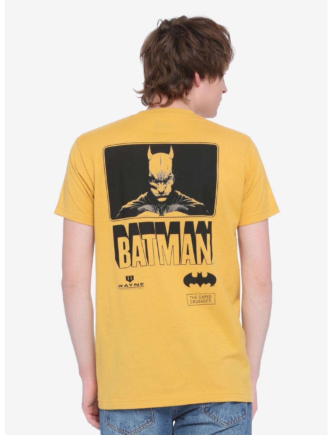 DC Comics Batman Wayne Industries Logo T-Shirt - BoxLunch Exclusive, YELLOW, hi-res