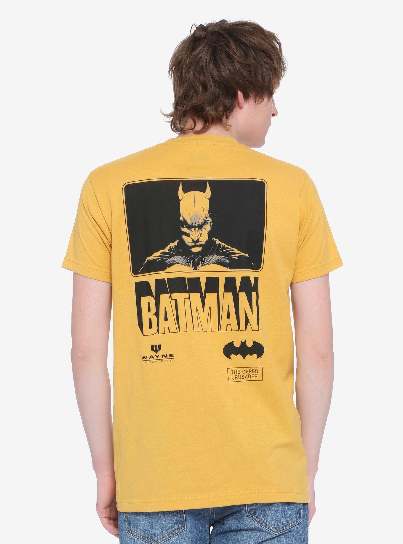 DC Comics Batman Wayne Industries Logo T-Shirt - BoxLunch Exclusive, YELLOW, hi-res